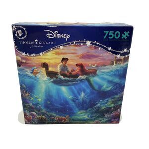 Ceaco Disney Thomas Kinkade Little Mermaid Falling In Love 750 Pc Jigsaw Puzzle